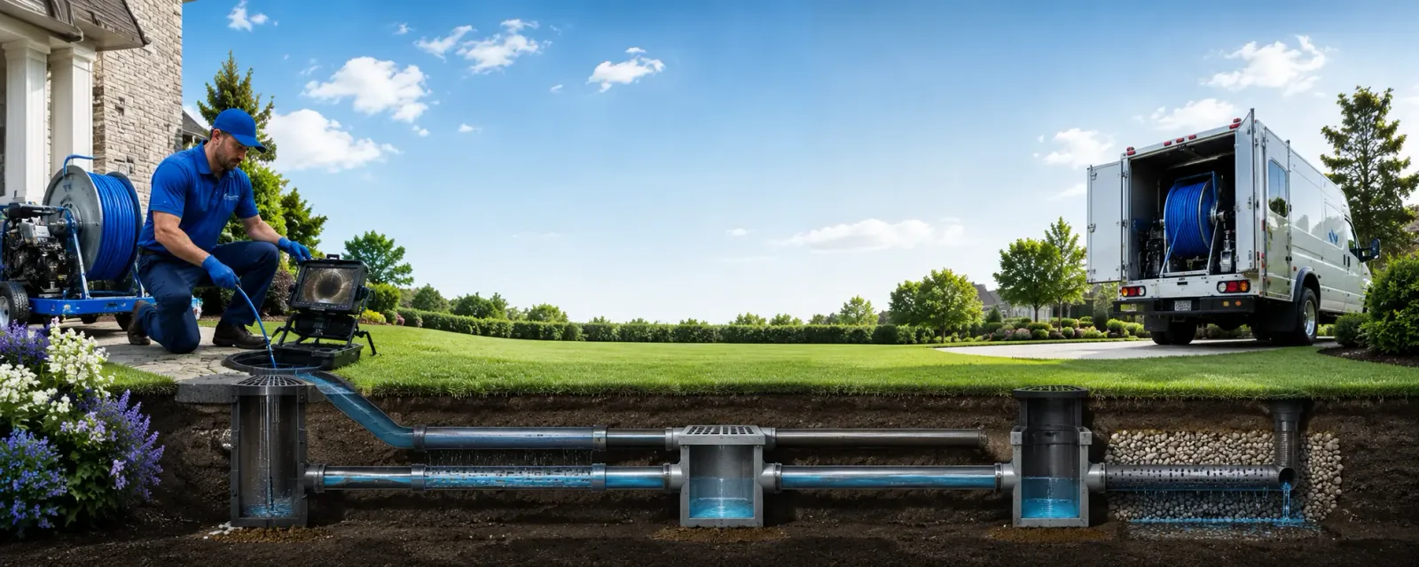 Outdoor drain cleaning information for Ethan, SD